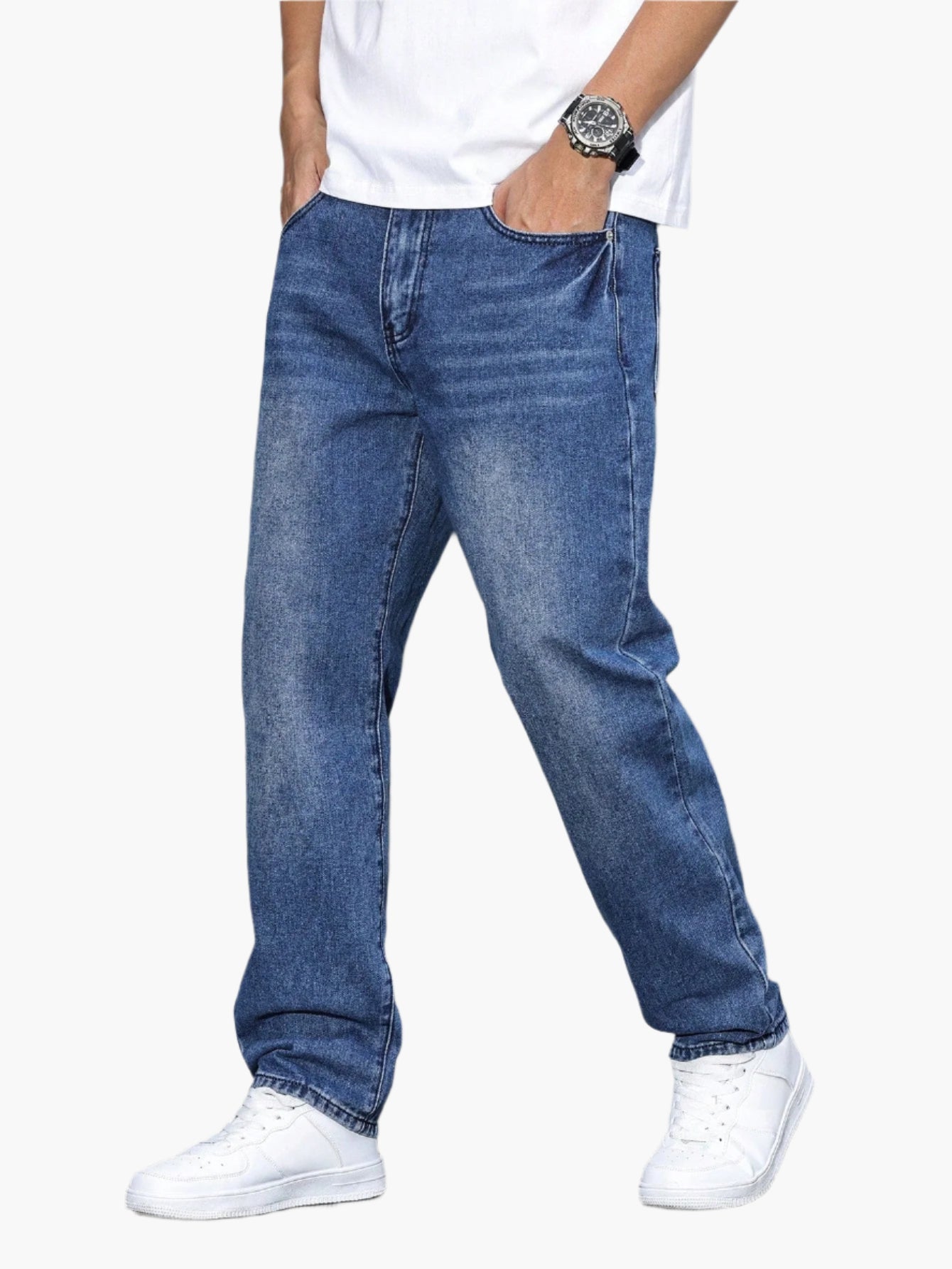 Heren Losse Casual Jeans Streetwear Comfortabele Spijkerbroek
