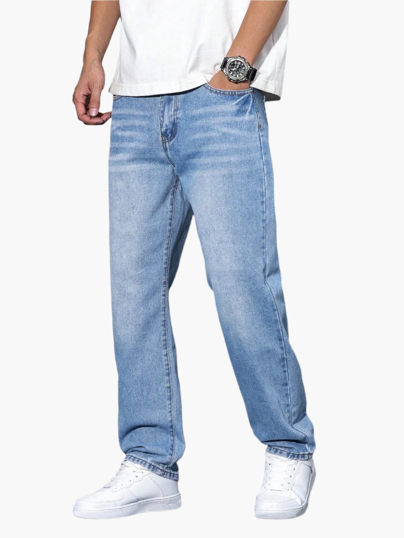 Heren Losse Casual Jeans Streetwear Comfortabele Spijkerbroek