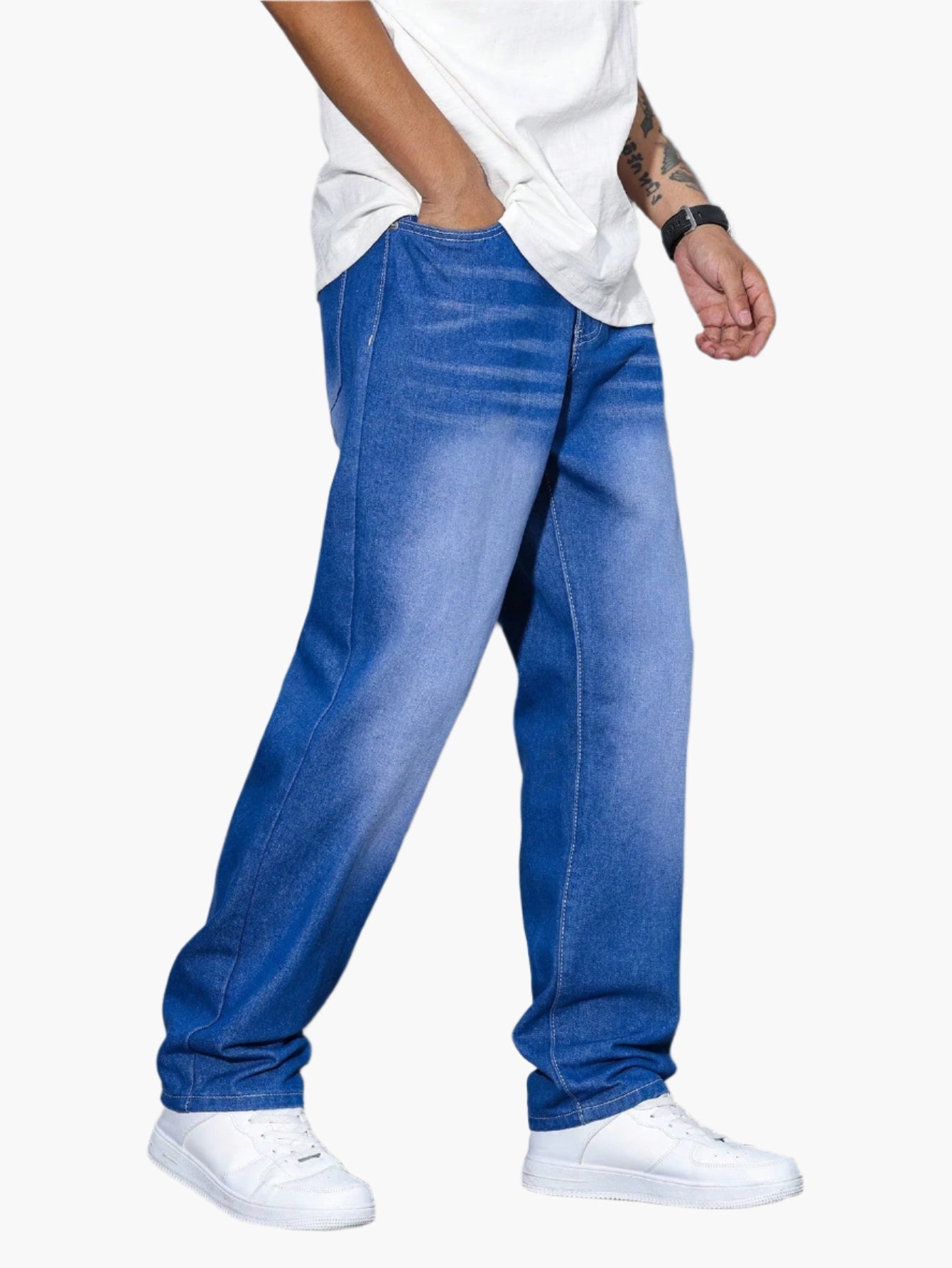 Heren Losse Casual Jeans Streetwear Comfortabele Spijkerbroek