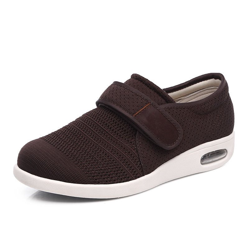 Heren comfortabele orthopedische klittenbandschoenen – ademend en lichtgewicht