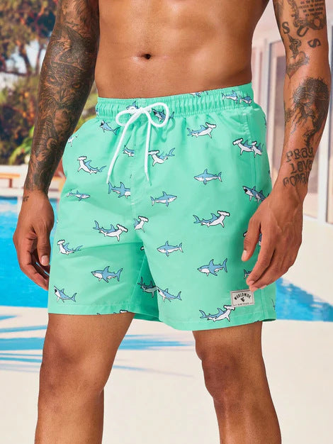Heren Zwemshort met Streeppatroon – Comfortabele Strandshort voor Zomer en Vakantie