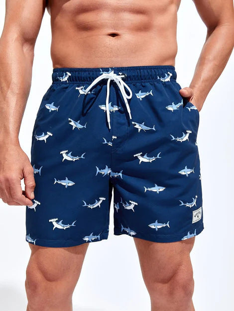 Heren Zwemshort met Streeppatroon – Comfortabele Strandshort voor Zomer en Vakantie