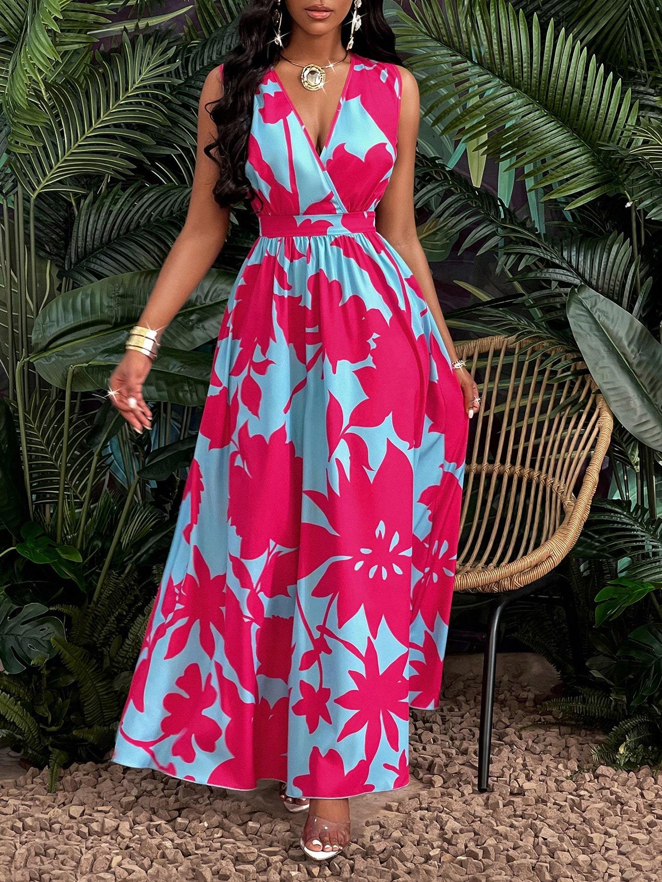 Holly – Jurk Met Diepe V-Hals En Aangesnoerde Taille