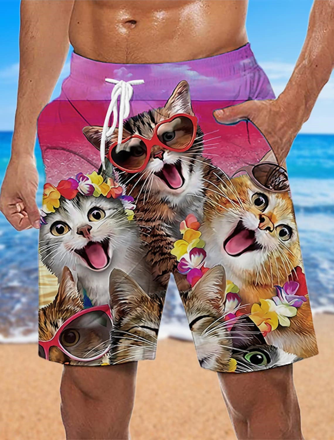 Stan – Losse Strandbroek met 3D-Print