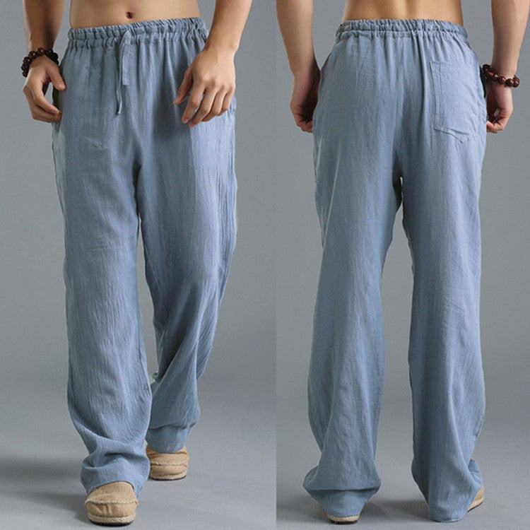 Mick – Ademend Linnen Losse Casual Sportbroek