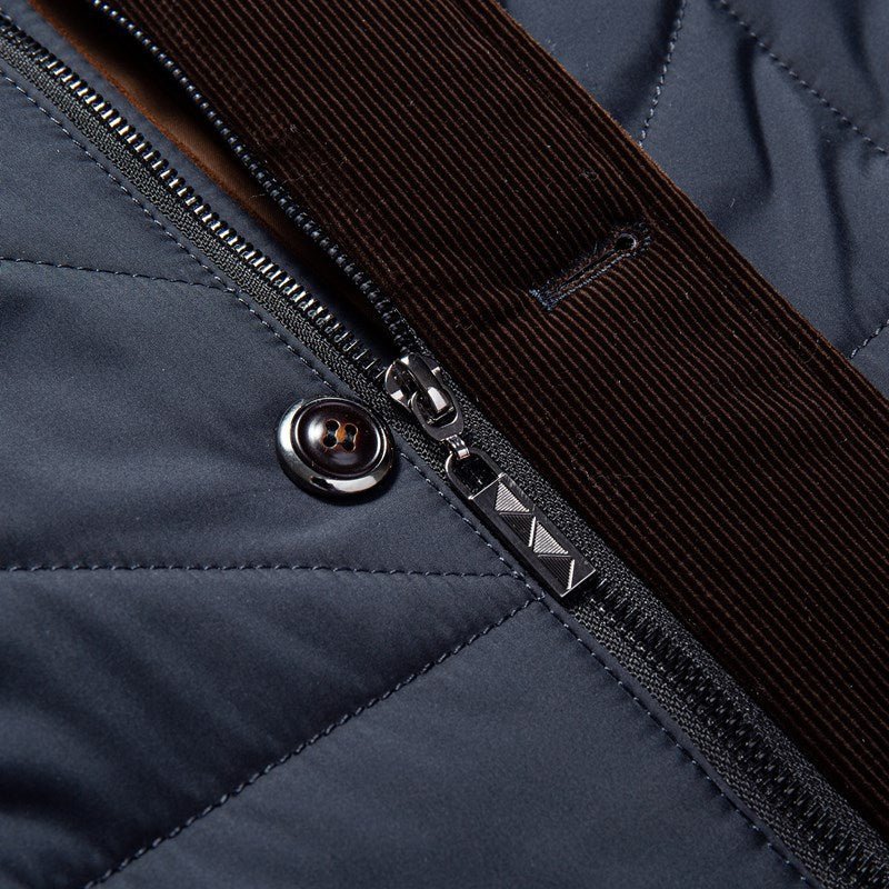 Heren Gewatteerde Stijlvolle Jas voor Winter – Moderne Slim Fit Outdoorjas