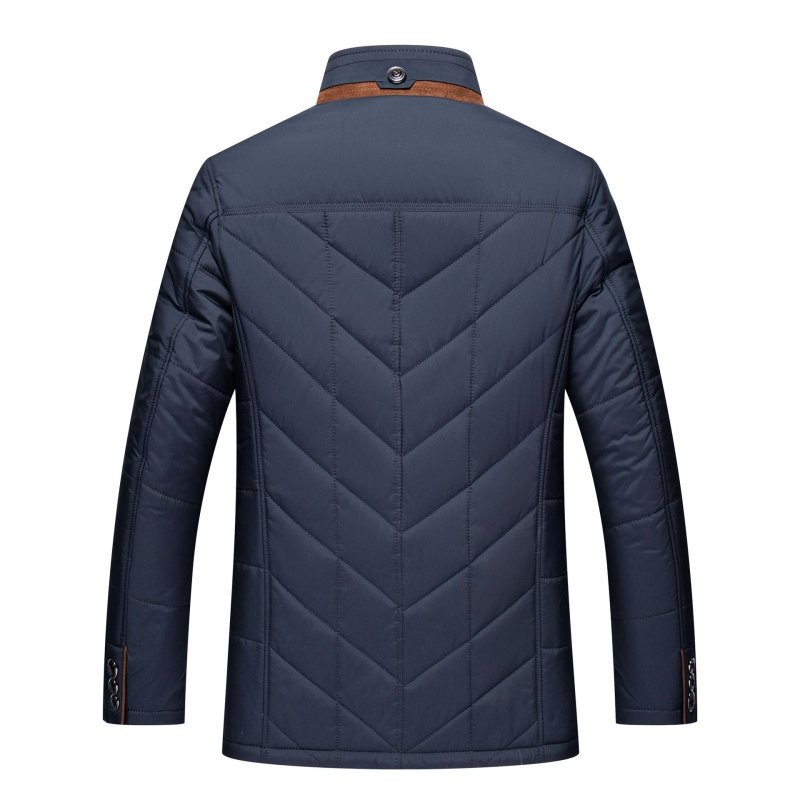 Heren Gewatteerde Stijlvolle Jas voor Winter – Moderne Slim Fit Outdoorjas