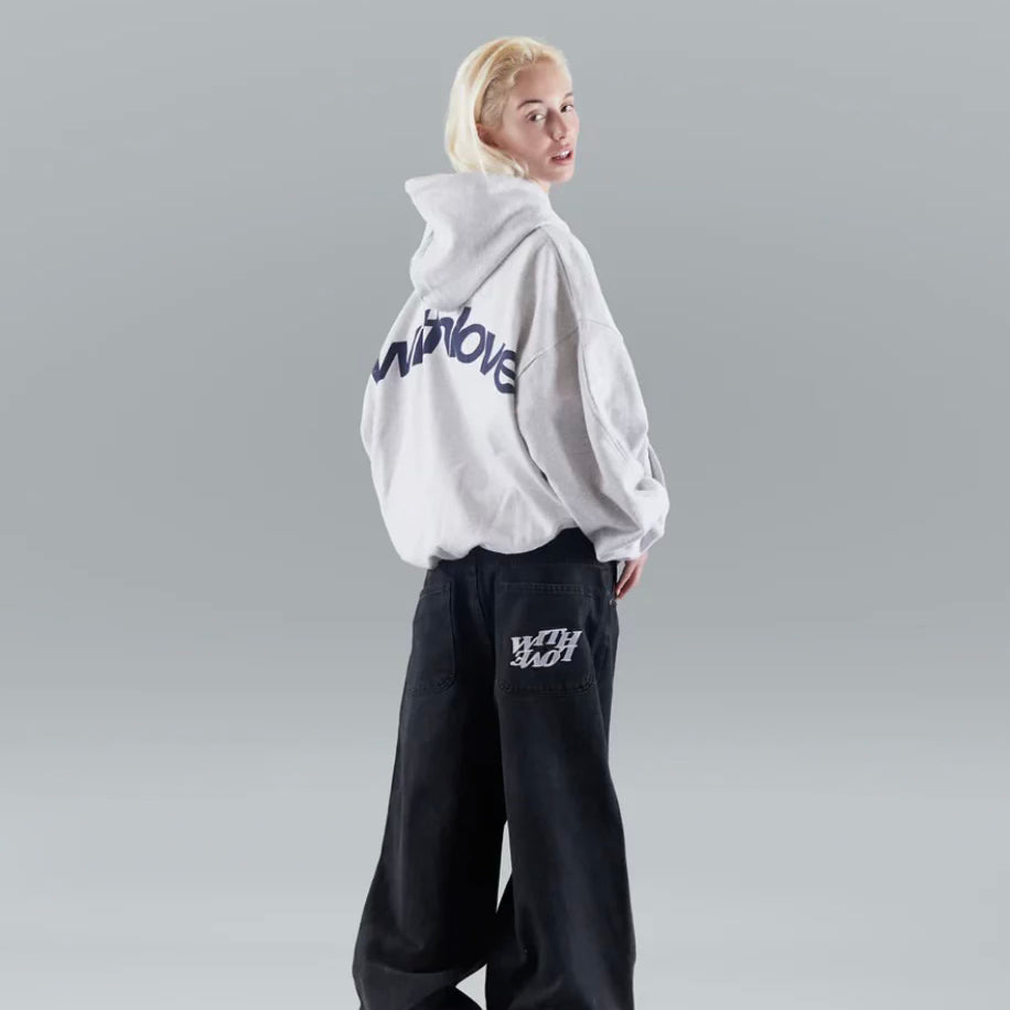 Dames Hoodie met Oversized Pasvorm en Statement Print