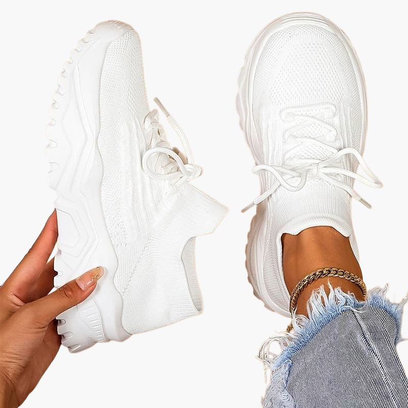 Dames Sneakers met Geavanceerde Orthopedische Zool en Schokdemping – Comfortabele Wandelschoenen voor Dagelijks Gebruik