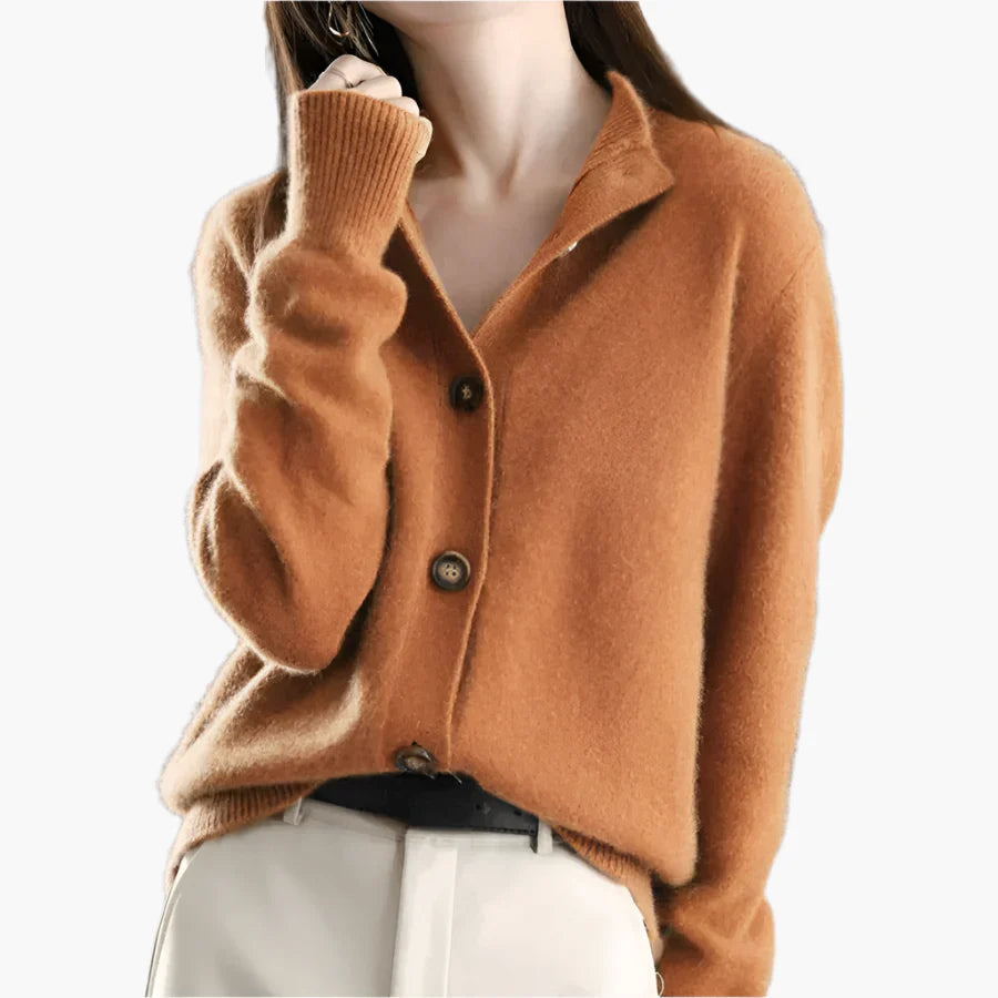 Dames Casual Knitted Cardigan voor Herfst en Winter – Stijlvolle en Comfortabele Trui met Knoopsluiting