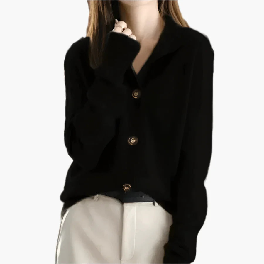Dames Casual Knitted Cardigan voor Herfst en Winter – Stijlvolle en Comfortabele Trui met Knoopsluiting