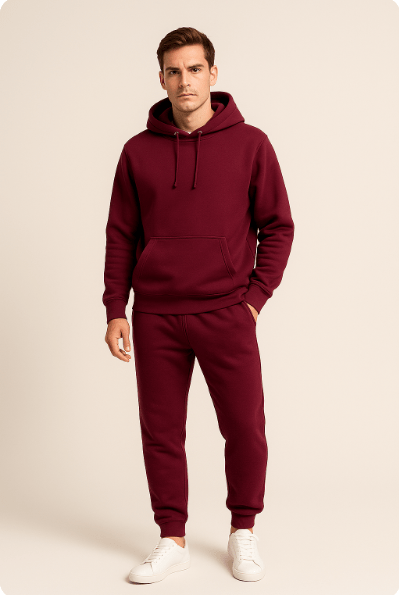Heren Joggingpak Hoodie & Joggingbroek Set – Comfortabel Lounge & Sportief Casual