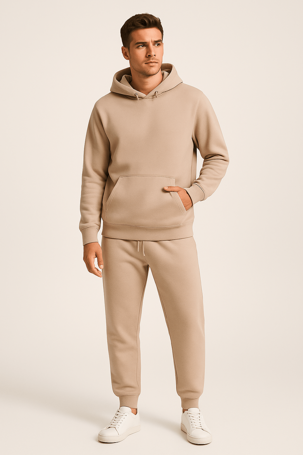 Heren Joggingpak Hoodie & Joggingbroek Set – Comfortabel Lounge & Sportief Casual