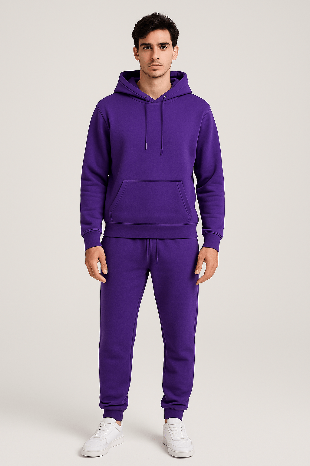 Heren Joggingpak Hoodie & Joggingbroek Set – Comfortabel Lounge & Sportief Casual