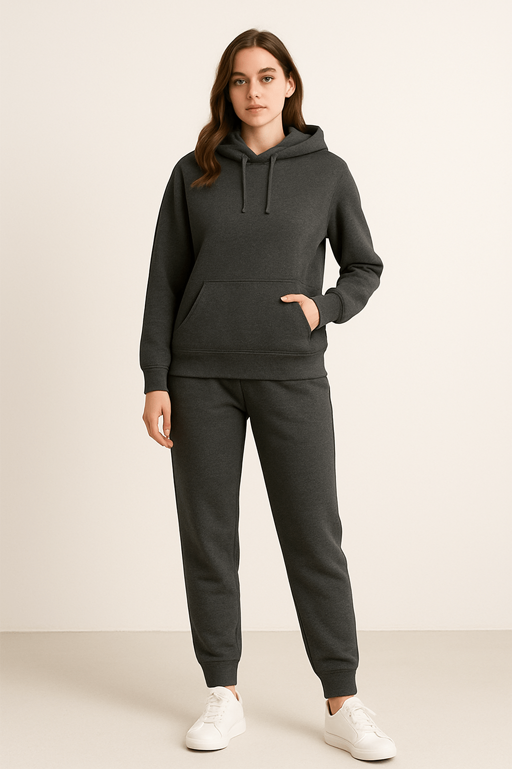 Heren Joggingpak Hoodie & Joggingbroek Set – Comfortabel Lounge & Sportief Casual