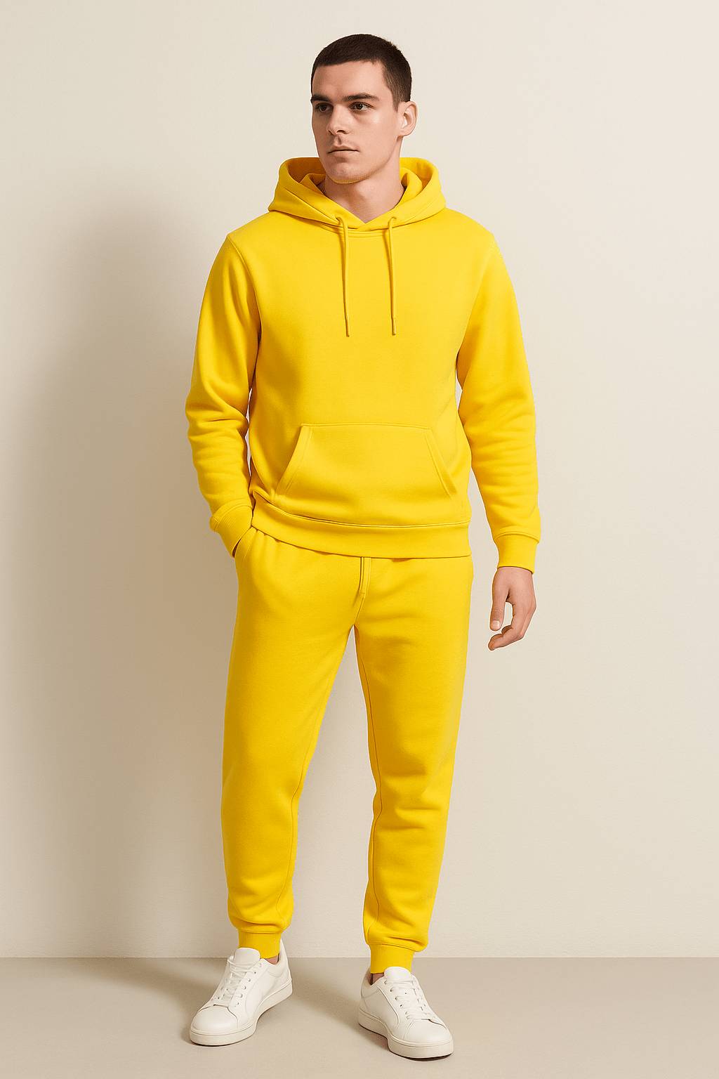 Heren Joggingpak Hoodie & Joggingbroek Set – Comfortabel Lounge & Sportief Casual