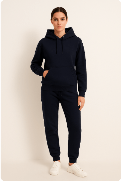 Heren Joggingpak Hoodie & Joggingbroek Set – Comfortabel Lounge & Sportief Casual