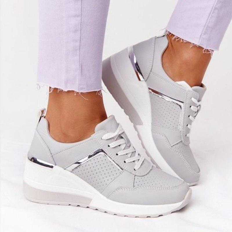 Dames Orthopedische Sneakers met Sleehak – Comfort & Stijl voor Dagelijks Gebruik