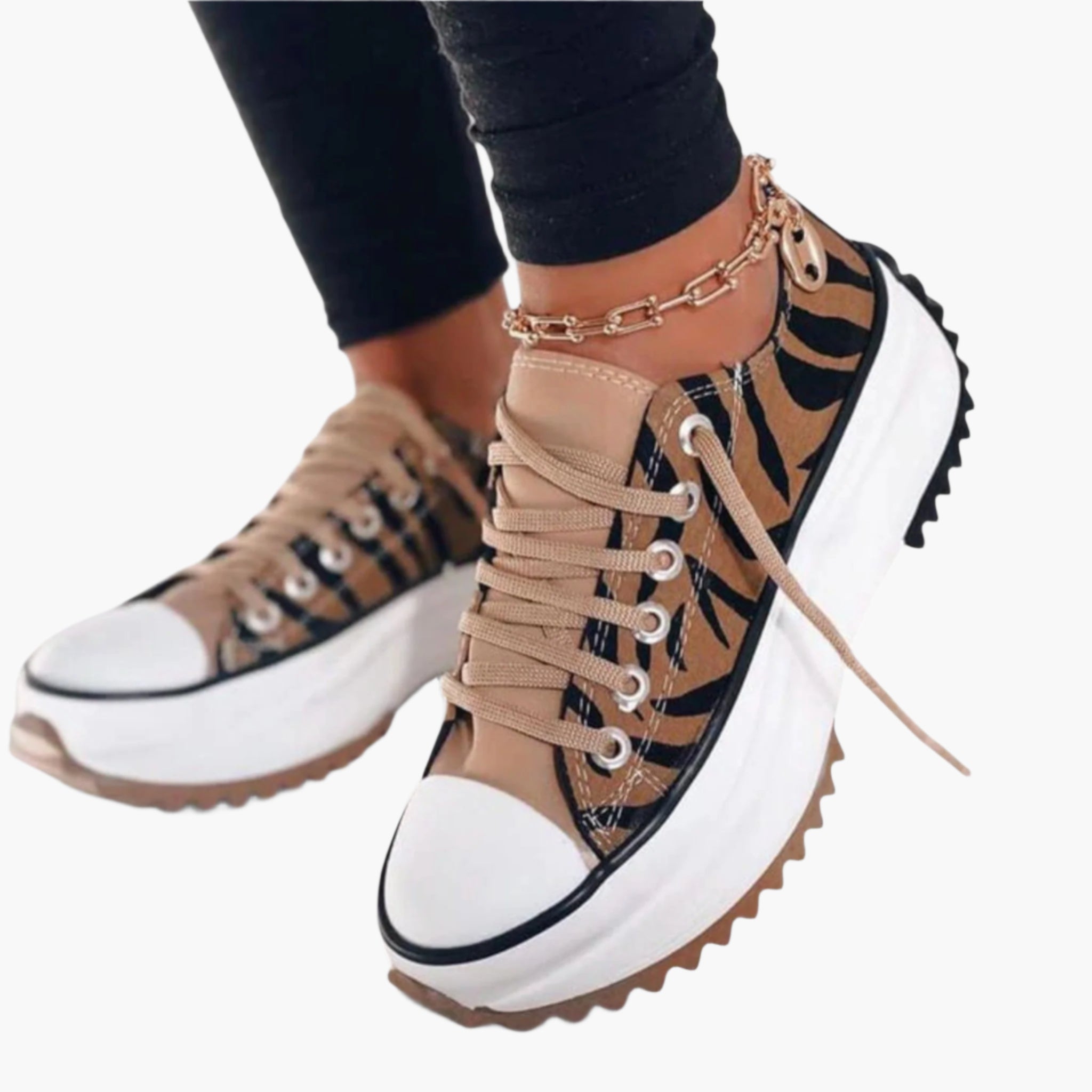 Dames Orthopedische Plateau Sneakers – Trendy Comfort en Ondersteuning voor Dagelijks Gebruik
