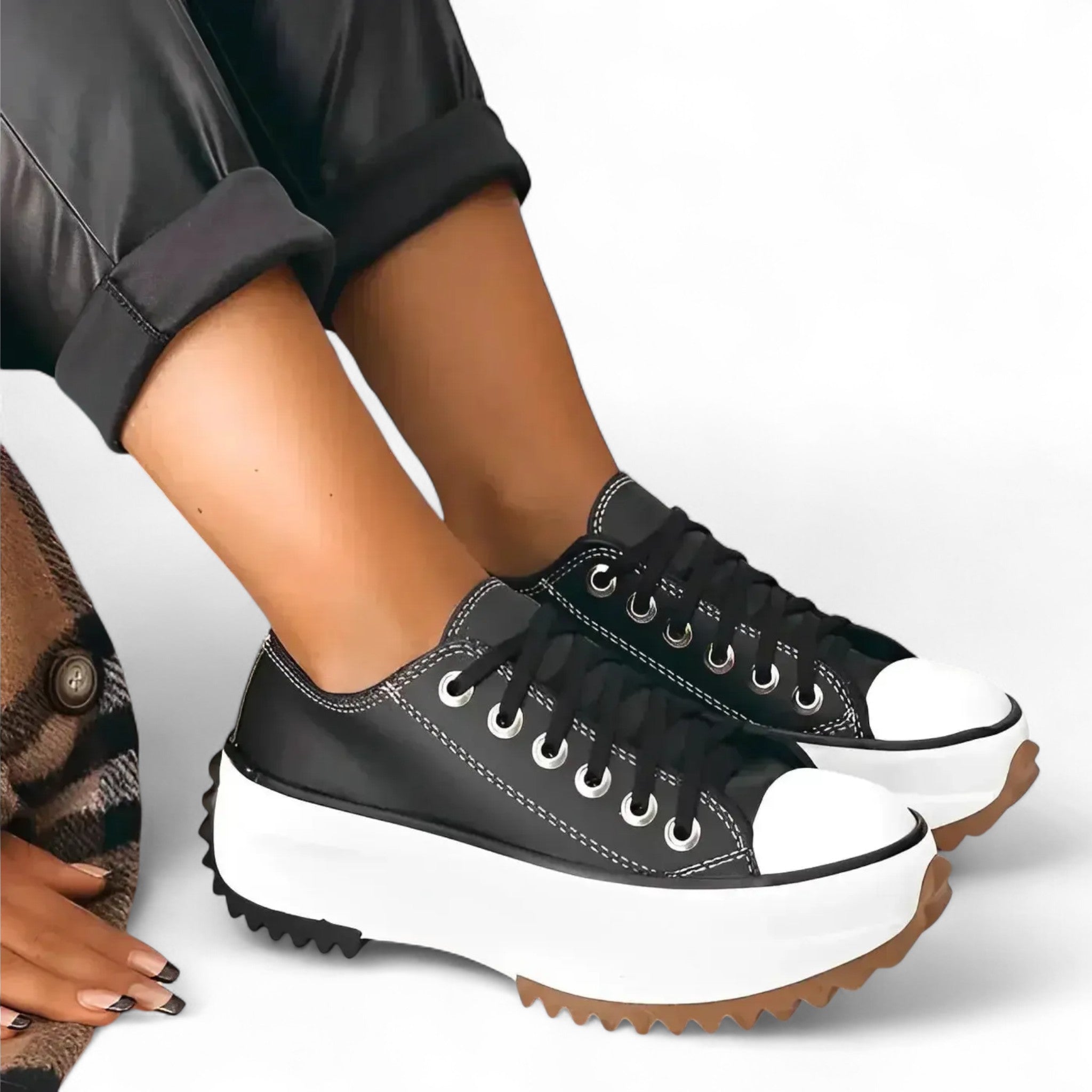 Dames Orthopedische Plateau Sneakers – Trendy Comfort en Ondersteuning voor Dagelijks Gebruik